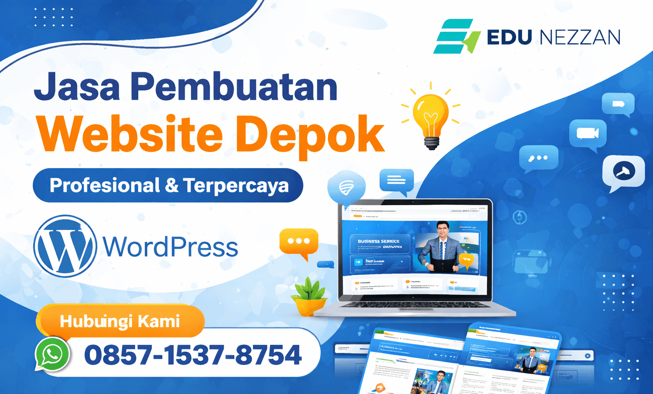 jasa pembuatan website murah di depok landingpage wordpress